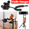 Violin Viola Stand with Bow Hook, Metal Violin Hanger, No Punching Music Stand for Stage