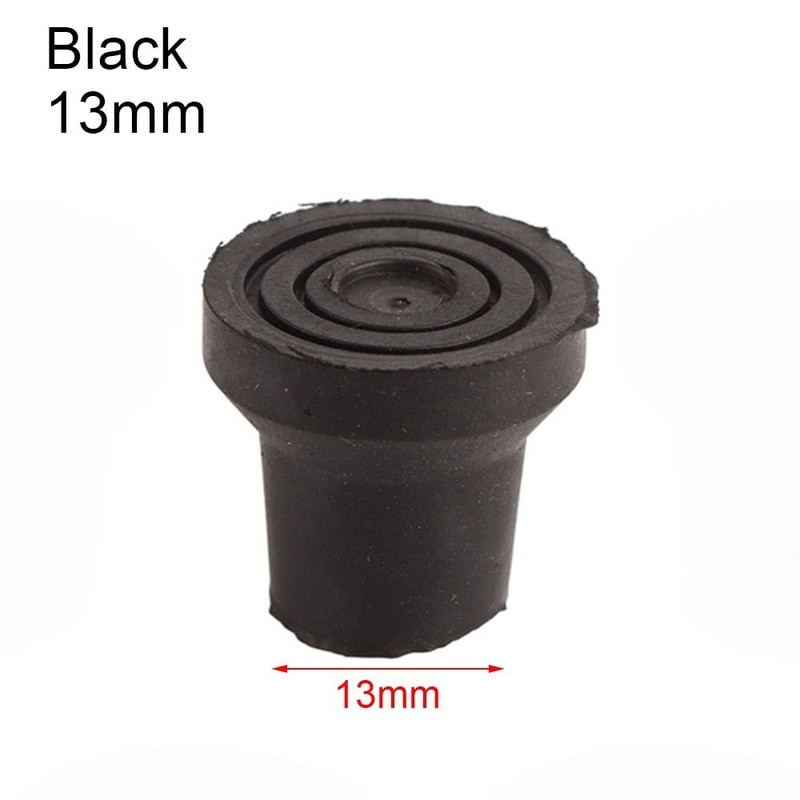 Rubber Trekking Pole Crutches Pads Hiking Stick Foot Replacement Tips For Elder Crutches 6