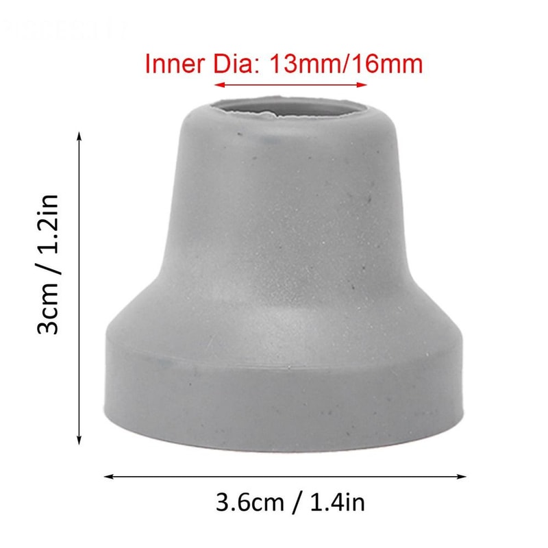 Rubber Trekking Pole Crutches Pads Hiking Stick Foot Replacement Tips For Elder Crutches 5