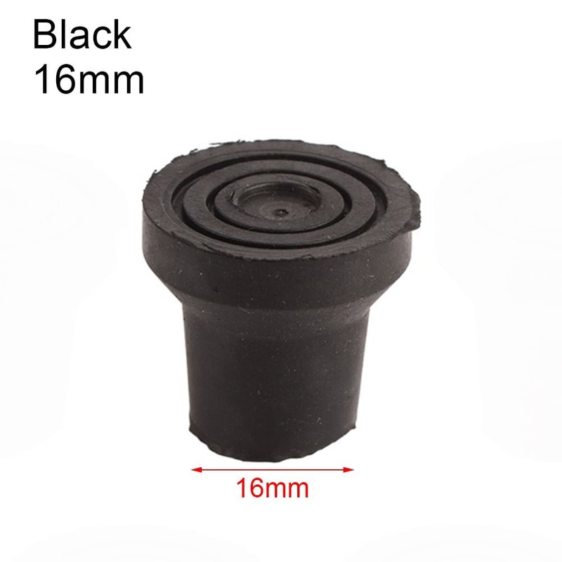 Rubber Trekking Pole Crutches Pads Hiking Stick Foot Replacement Tips For Elder Crutches 7