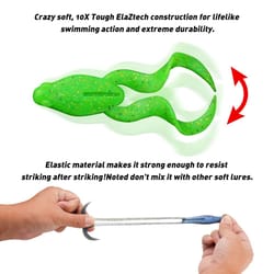 soft frog lure for fishing, frog-like stance mini frog bait jigging lure