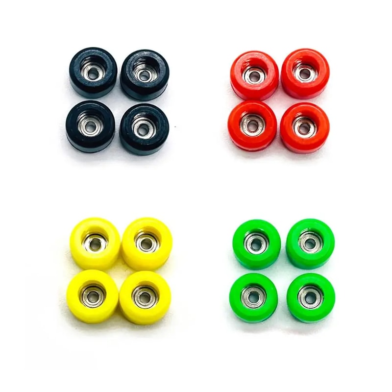 Metal Mini Fingerboard Wheels Urethane CNC New Professional Bearing Wheel PU Skateboard Accessory