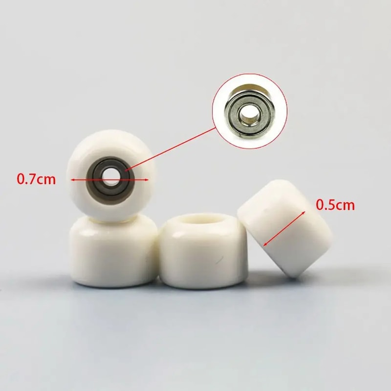 Metal Mini Fingerboard Wheels Urethane CNC New Professional Bearing Wheel PU Skateboard Accessory