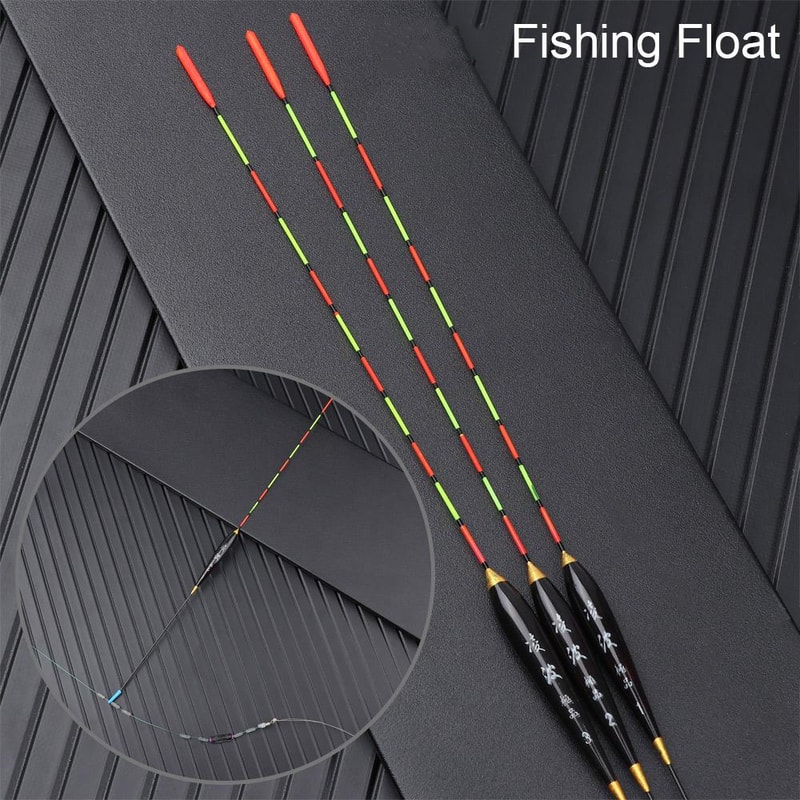 High Sensitivity Fishing Float, Wood Fluorescent Luminous Bobber, Bold Marked Fishing Light Accessories