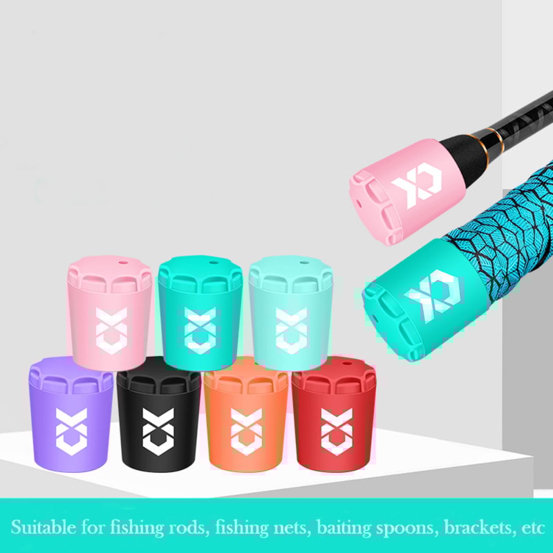 Elastic Silicone Fishing Rod End Cap Lightweight Durable Protector Case For Carp Rod Tail 0