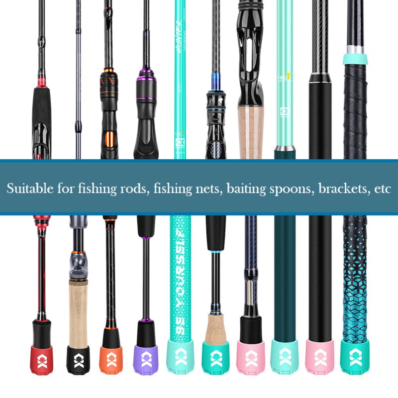 Elastic Silicone Fishing Rod End Cap Lightweight Durable Protector Case For Carp Rod Tail 3