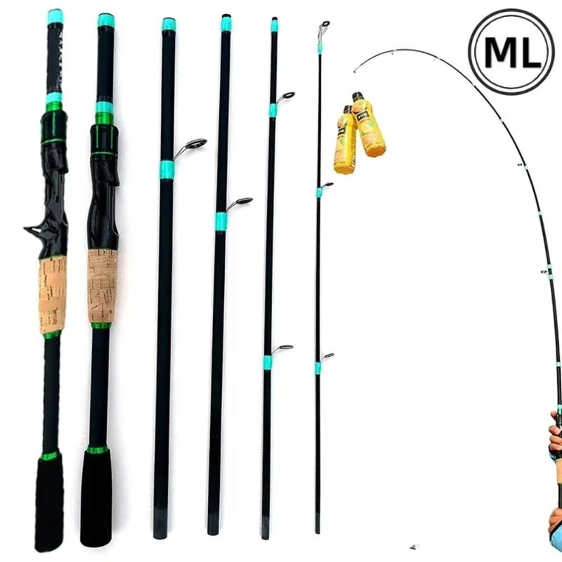Spinning Fishing Rod Carbon Fiber, M Power Casting Rod, Winter Fishing Pole