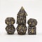 Octopus Polyhedron Hollow Metal Dice Set for Table Games RPG Board Game
