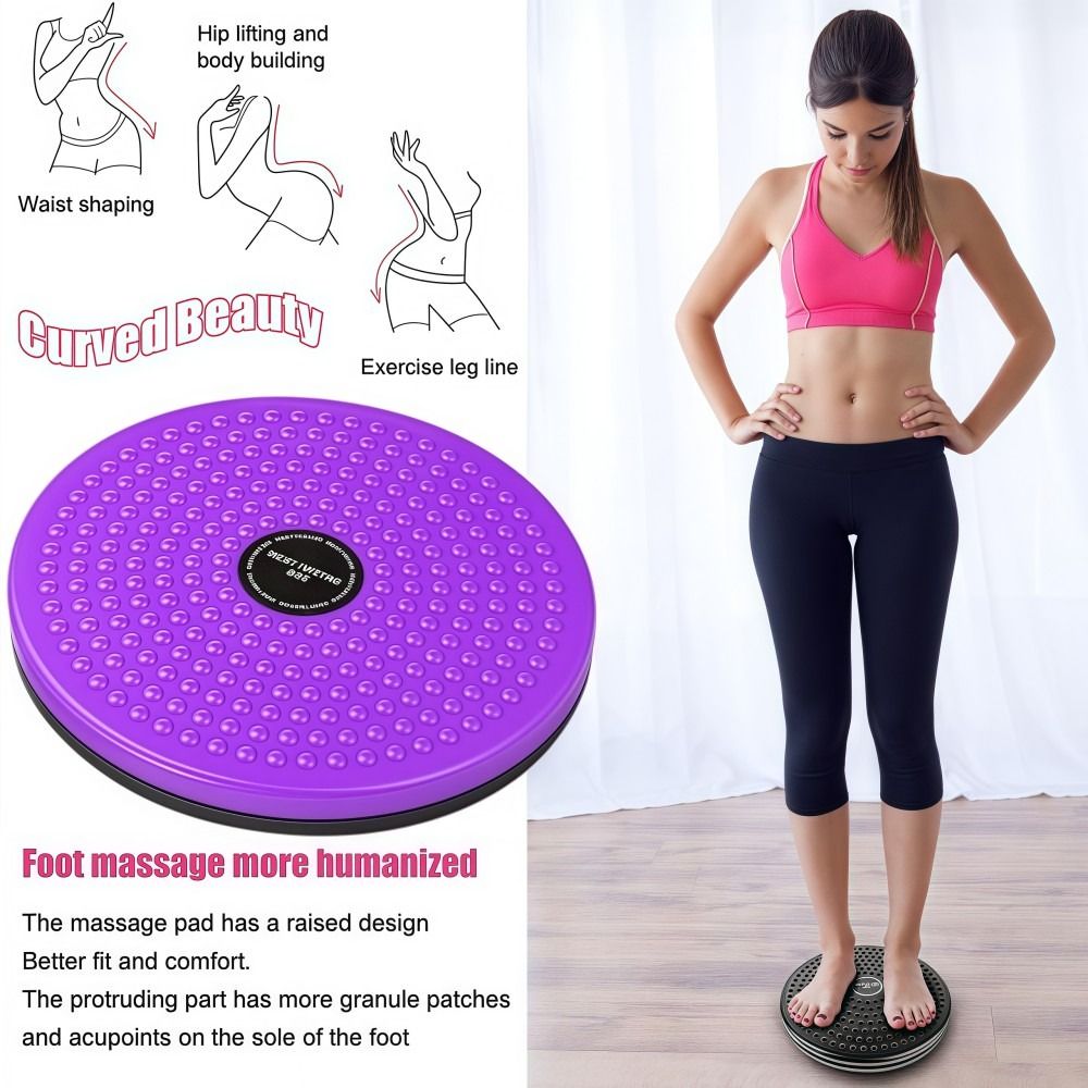 Multifunctional Waist Training Turntable, Portable Aerobic Exercise for Beautiful Legs and Waist Twisting Massage