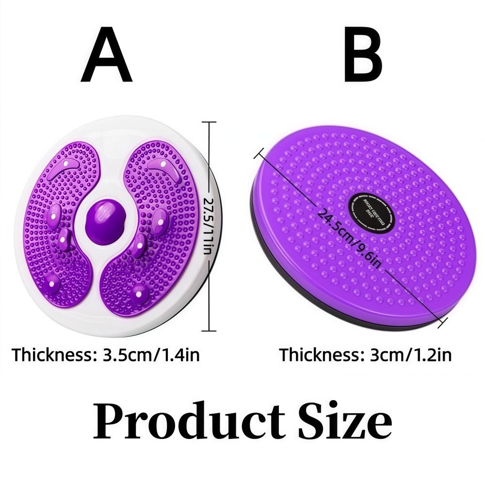 Multifunctional Waist Training Turntable, Portable Aerobic Exercise for Beautiful Legs and Waist Twisting Massage