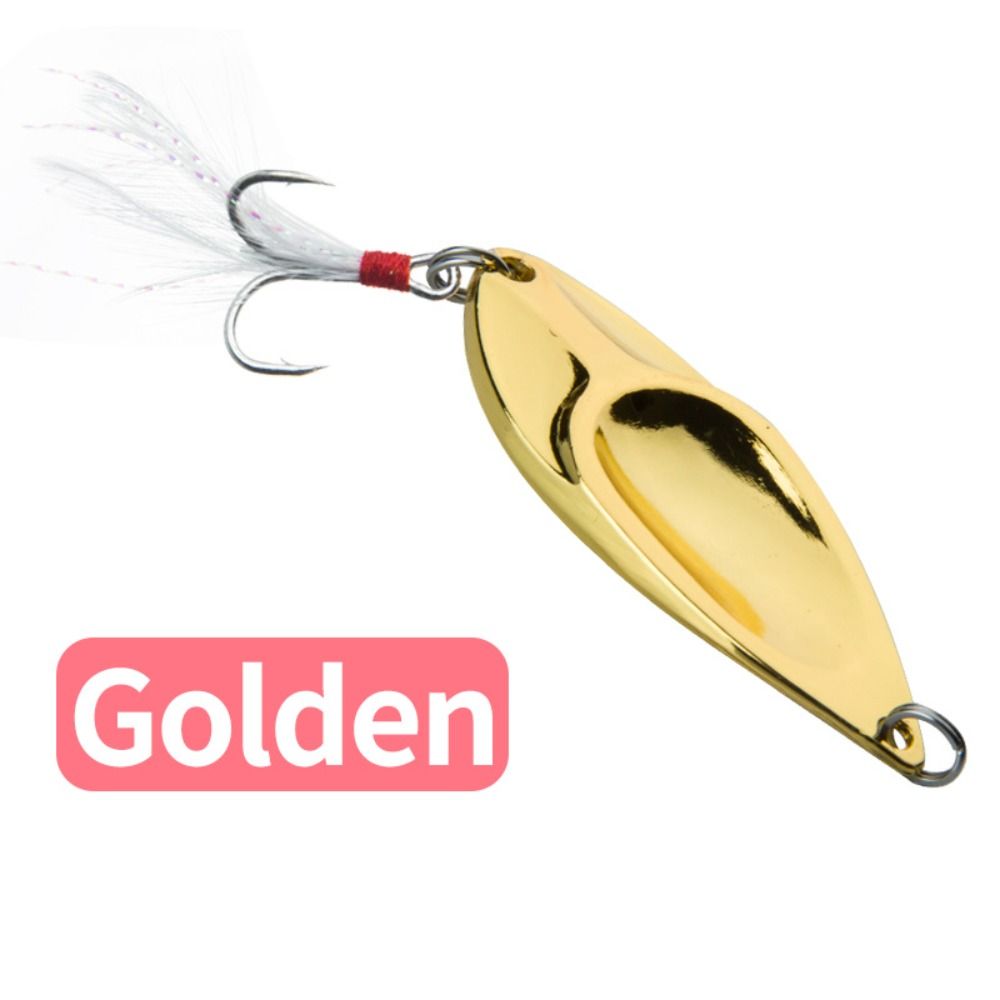 Metal Fishing Spoon Bait, Gold Silver Sequin Noise Paillette Bass Tackle