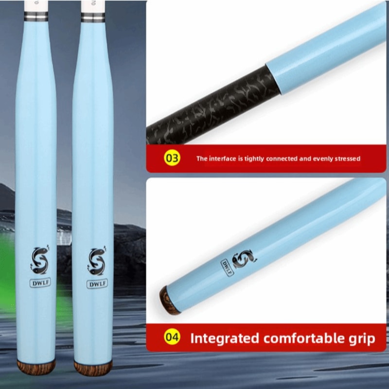 Length Adjustable Fishing Pole, Durable Carbon Fiber Fishing Rod, Collapsible Handle