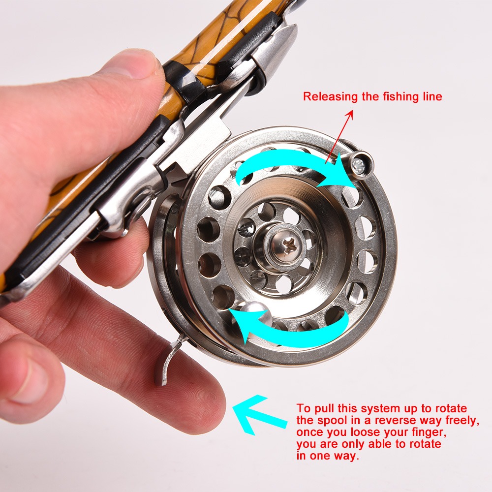 Lightweight Silver Ice Fishing Reel, Aluminum Alloy Fly Fishing Reel, Right Handed Fishing Accessories, Fishing Reel