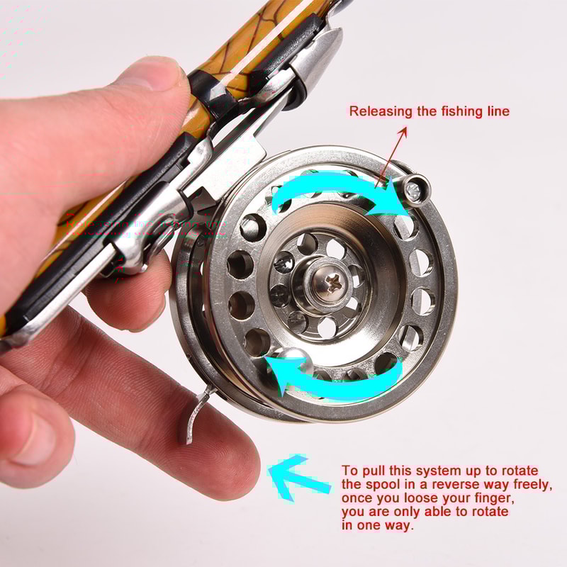Lightweight Silver Ice Fishing Reel, Aluminum Alloy Fly Fishing Reel, Right Handed Fishing Accessories, Fishing Reel