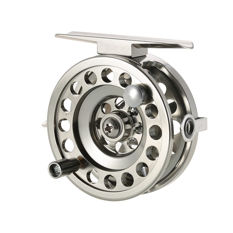 Lightweight Silver Ice Fishing Reel, Aluminum Alloy Fly Fishing Reel, Right Handed Fishing Accessories, Fishing Reel