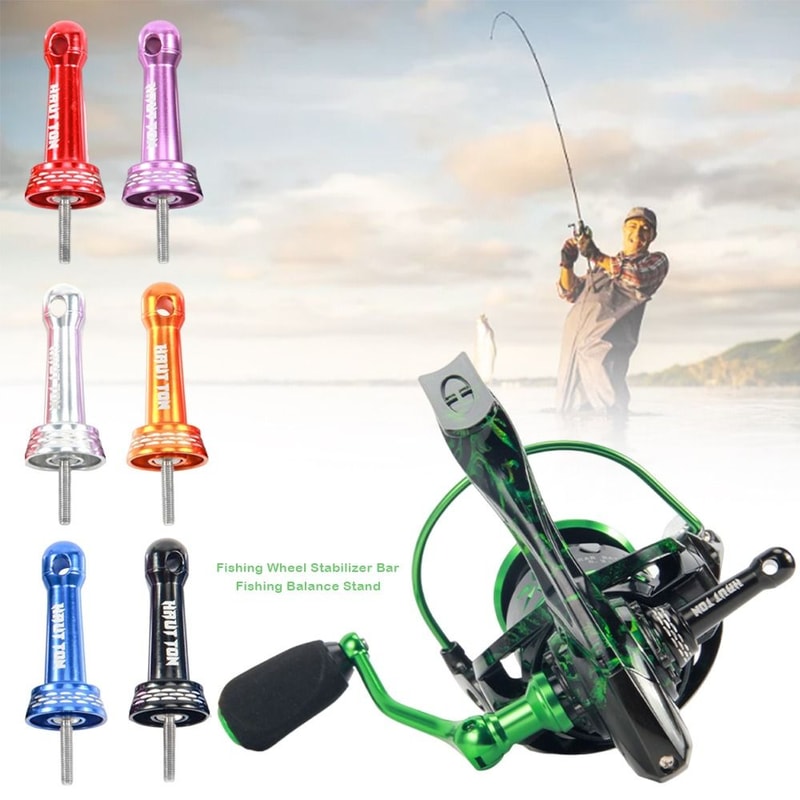 Fishing Wheel Stabilizer Bar Nut Cap, Spinning Wheels Collision Avoidance Stand Metal Parts