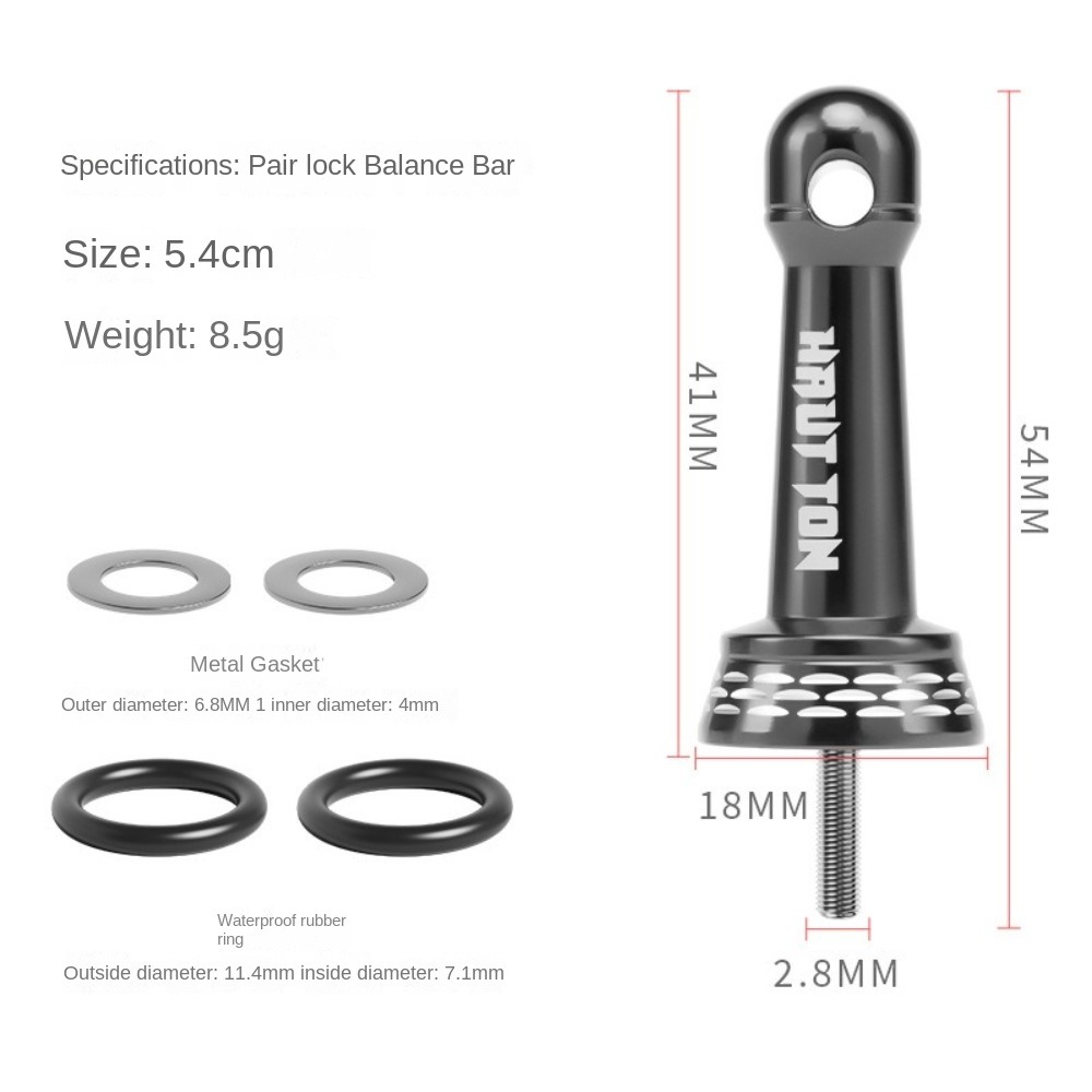 Fishing Wheel Stabilizer Bar Nut Cap, Spinning Wheels Collision Avoidance Stand Metal Parts