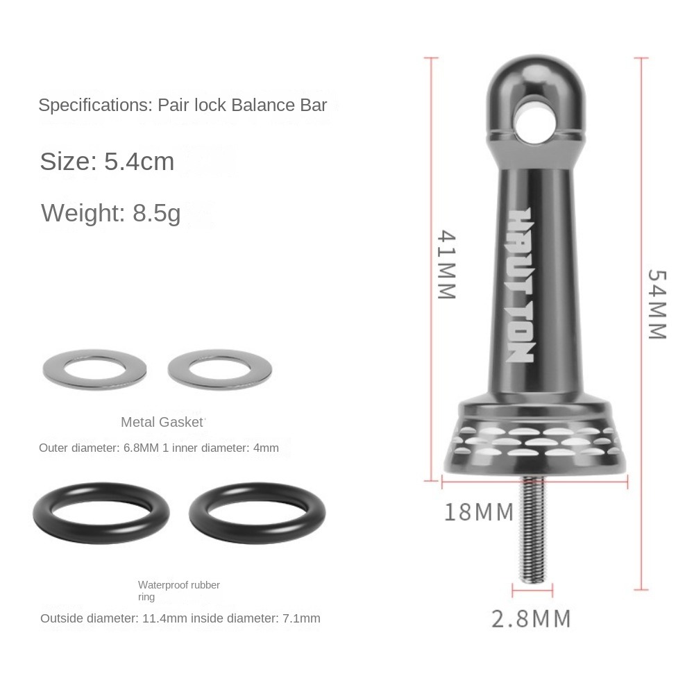 Fishing Wheel Stabilizer Bar Nut Cap, Spinning Wheels Collision Avoidance Stand Metal Parts