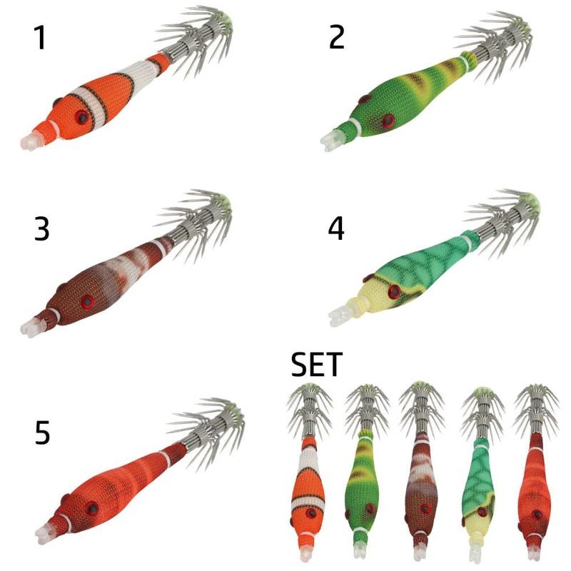 Micro Floating Fishhooks Durable Artificial Squid Baits Soft Squid Hooks Lure Jig Fishing Accessori 5