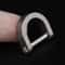 Titanium Alloy Horseshoe Buckle Carabiner, Key Ring Hook, Outdoor Tool, Shackle D Bow Keychain Bracelet Buckle