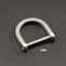 Titanium Alloy Horseshoe Buckle Carabiner, Key Ring Hook, Outdoor Tool, Shackle D Bow Keychain Bracelet Buckle