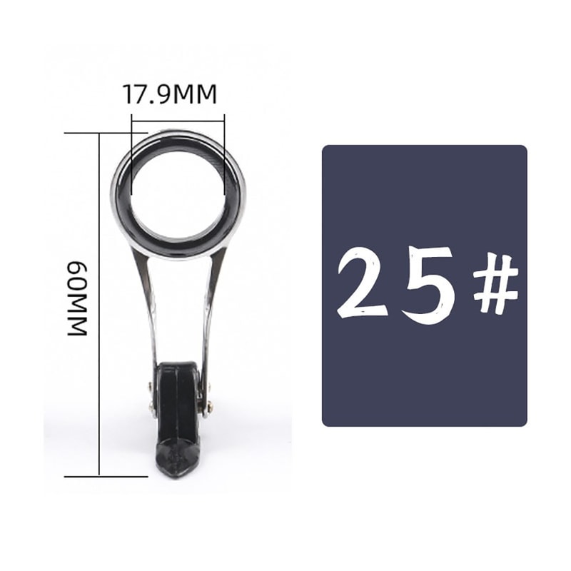 Wearproof Guide Ring for Fishing, Telescopic Folding Fishing Rod Pole Line Guide Stainless Steel