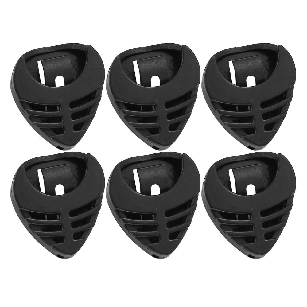 Plastic Stick-on Guitar Pick Holder, Black Guitar Pick Holder, Guitar Accessories for Easy Pick Storage