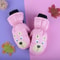 Non-slip Cartoon Ski Gloves for Children, Waterproof Winter Mittens, Thick Warm Cute Sports Gloves for Boys Girls