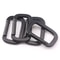 Square Black Carabiner Hook, Durable Aluminium Alloy Keychain, Anti-Theft Backpack Buckle, Outdoor Tools