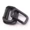 Square Black Carabiner Hook, Durable Aluminium Alloy Keychain, Anti-Theft Backpack Buckle, Outdoor Tools