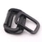 Square Black Carabiner Hook, Durable Aluminium Alloy Keychain, Anti-Theft Backpack Buckle, Outdoor Tools
