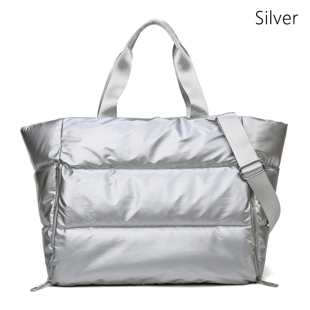 Large Capacity Nylon Women Gym Bag, Wet and Dry Separation Sports Bag, Waterproof Soft Yoga Mat Travel Bag