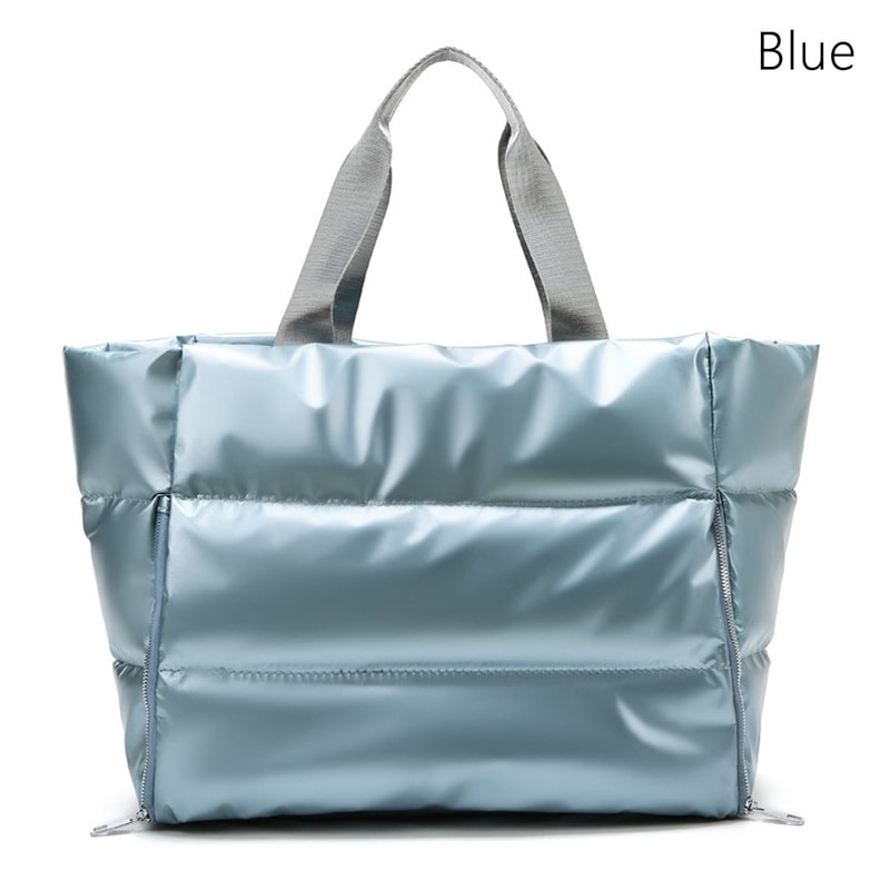 Large Capacity Nylon Women Gym Bag, Wet and Dry Separation Sports Bag, Waterproof Soft Yoga Mat Travel Bag