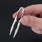 Machining Keychain Tweezers, Titanium Steel Corkscrew, Multifunction Keychain Pendant Tool