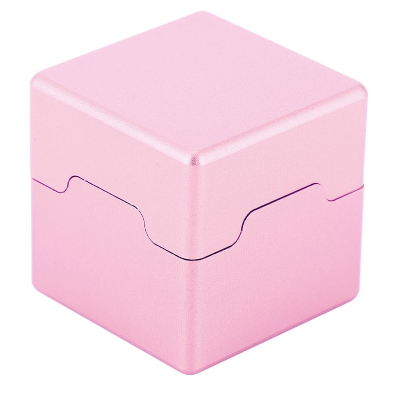 Mini Square Billiard Chalk Holder, Aluminum Cue Tip Chalk Holder, Detachable Carrier Case for Pool Players