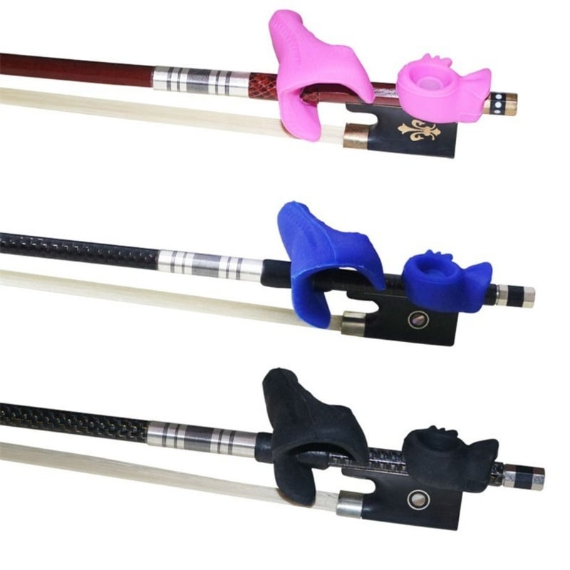 Universal Violin Hold Bow Posture Corrector, Silicone Violin Bow Grip Straightener for Violin/Viola