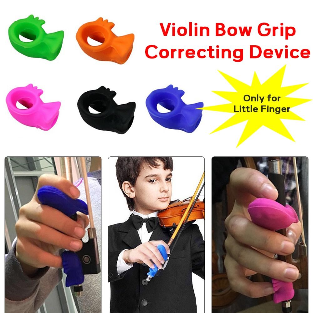 Universal Violin Hold Bow Posture Corrector, Silicone Violin Bow Grip Straightener for Violin/Viola