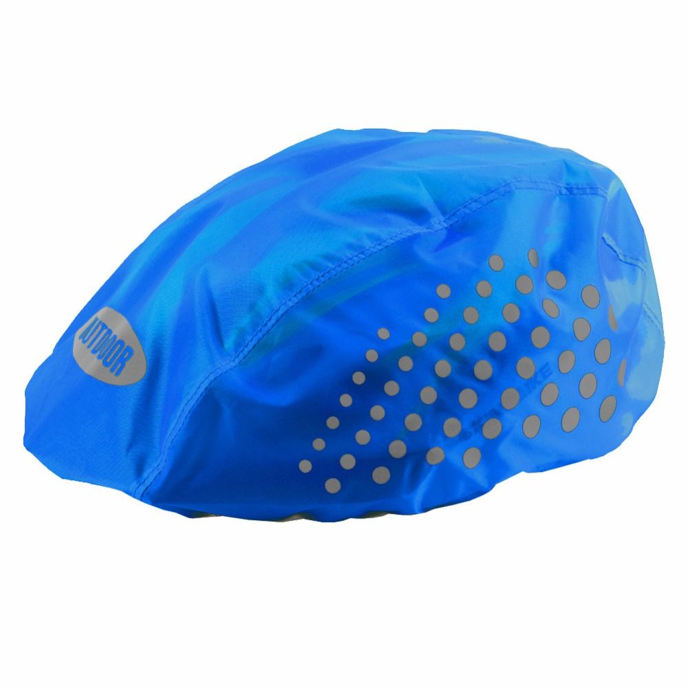 Reflective Strip MTB Bicycle Helmet Waterproof Cover, Oxford Cloth Cycling Helmet Rain Cover, Riding Helmet Shield