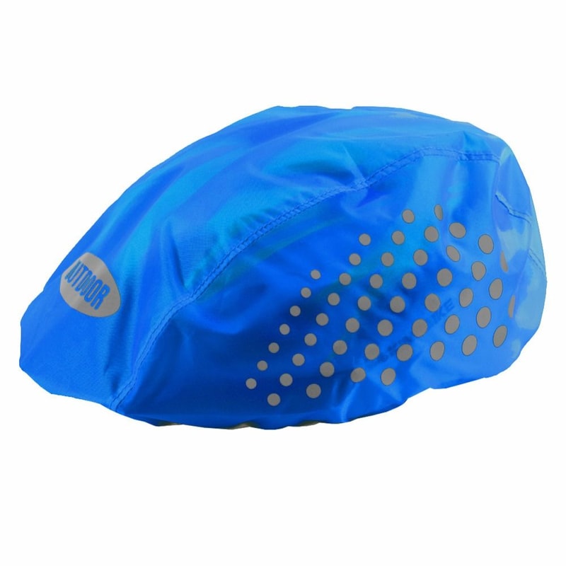 Reflective Strip MTB Bicycle Helmet Waterproof Cover, Oxford Cloth Cycling Helmet Rain Cover, Riding Helmet Shield