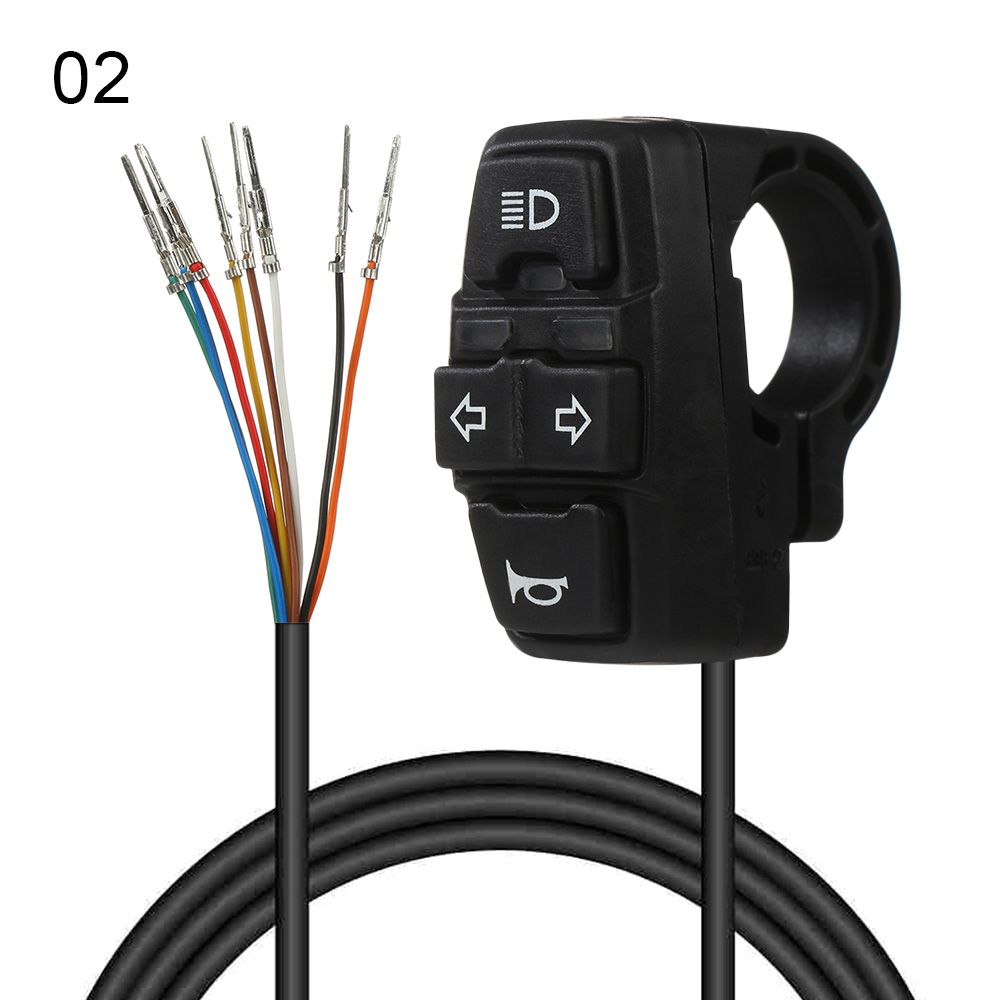 Ebike Lamp Horn Electric Bike Light Switch, Black Electrical System Controls