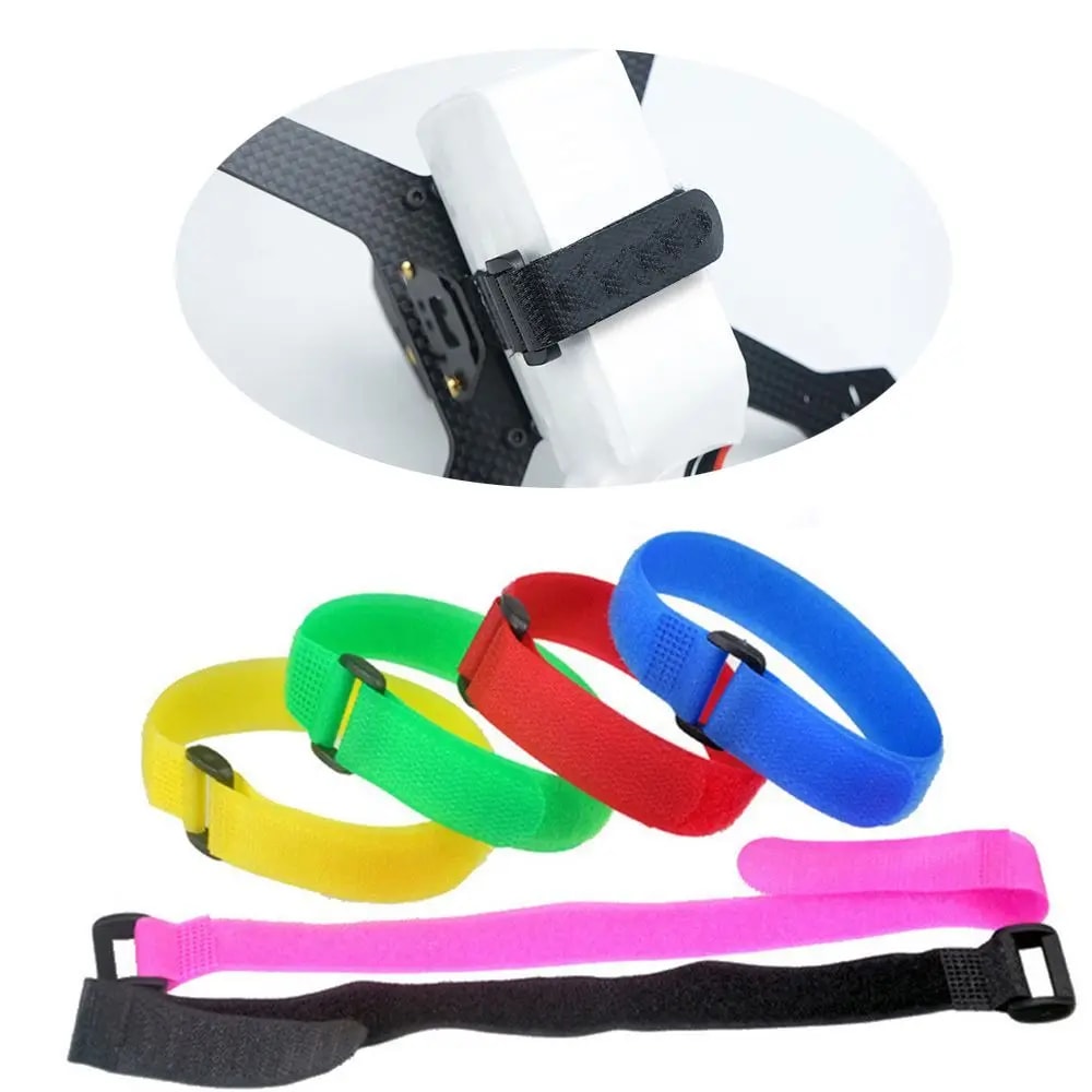 Multicolor Bicycle Handlebar Straps, High Quality RC Eachine Lipo Battery Antiskid Nylon Cable Tie Down