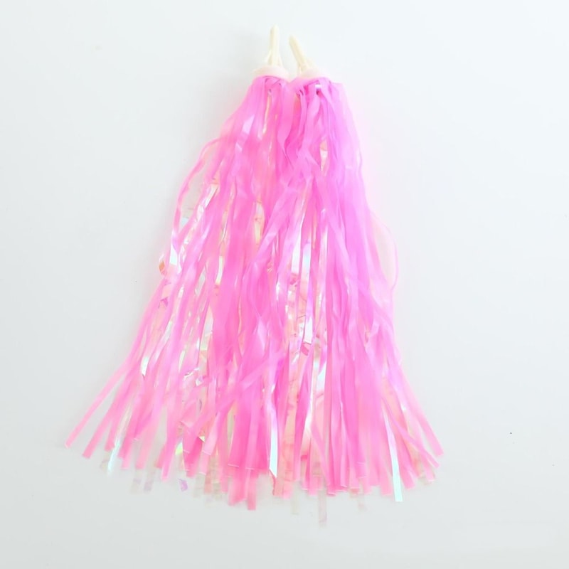 Kids Bike Tassels, Fashion Cycling Equipment, Multicolor PE Bicycle Streamers, Children Bicycle Princess Decor Ribbon