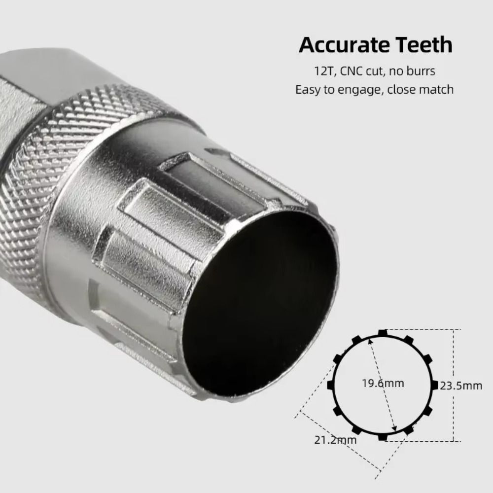 New Bicycle Repair Tools, High Carbon Steel Cassette Locking Ring Install Tool in Black & Silver