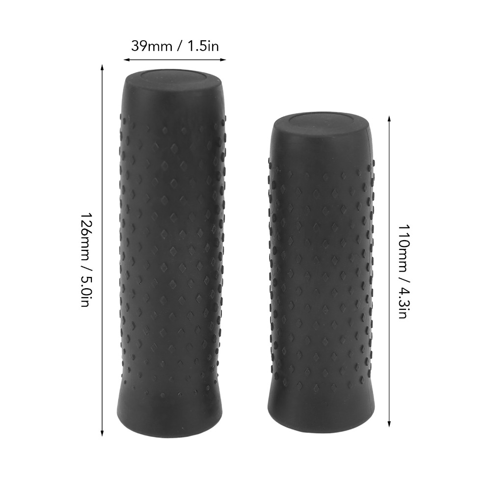 Anti Slip Black Electric Scooter Handlebar Grips, Durable Handle Grips for Comfort and Control