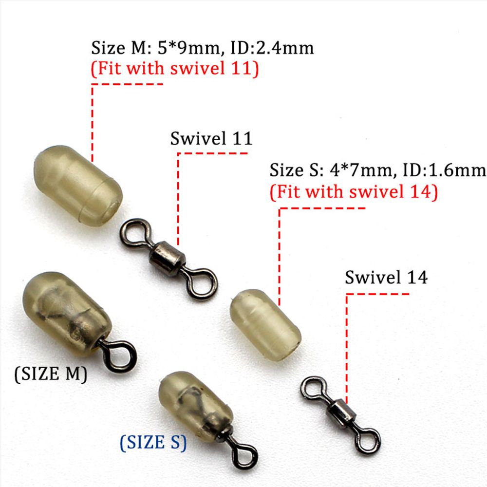 Fishing Spinner Swivel, Quick Change Accessories, Feeder Coarse Stop Beads for Carp Fishing