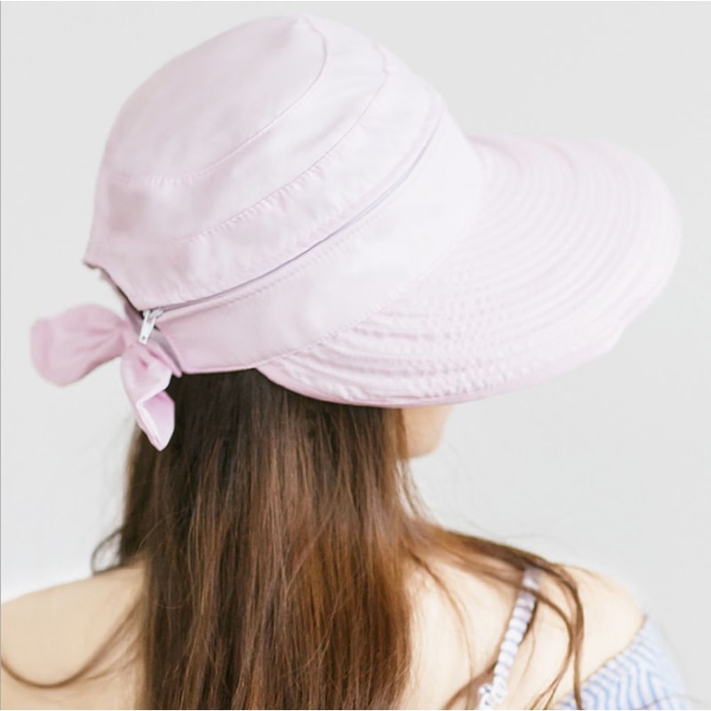 Summer Wide Brim Foldable Visor Hat for Women Ladies Anti-UV Beach Sun Cap for Outdoor Camping Hiking