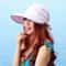 Summer Wide Brim Foldable Visor Hat for Women Ladies Anti-UV Beach Sun Cap for Outdoor Camping Hiking
