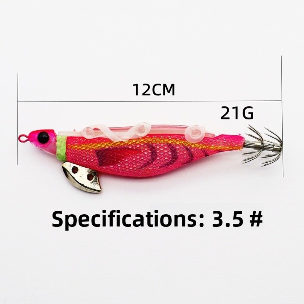 Glow Artificial Lure with Luminous Jigs - Octopus Shape Fishing Bait for Nighttime Catching
