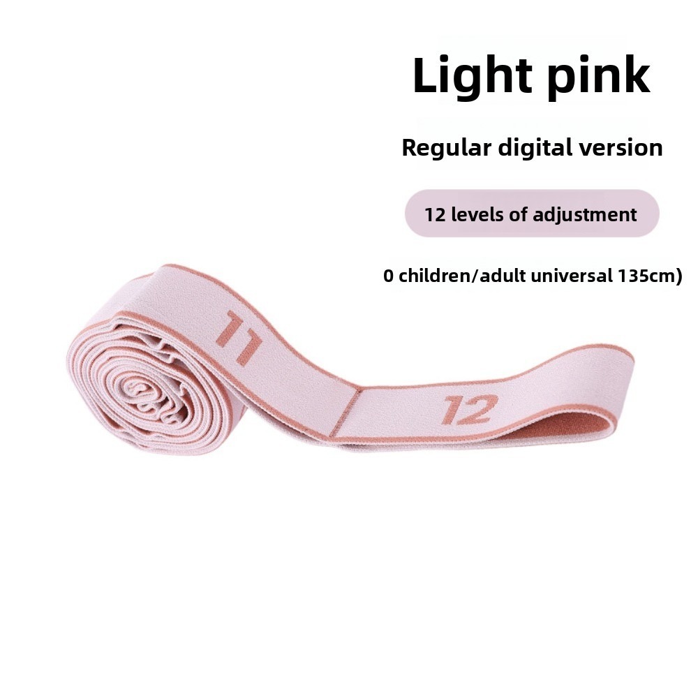 Adjustable Digital Yoga Stretch Band Multistage Resistance Training Belt For Flexibility 0