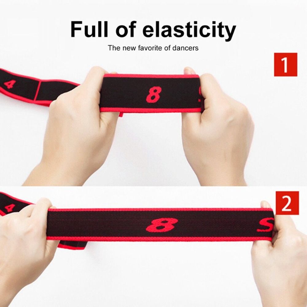 Adjustable Digital Yoga Stretch Band Multistage Resistance Training Belt For Flexibility 2